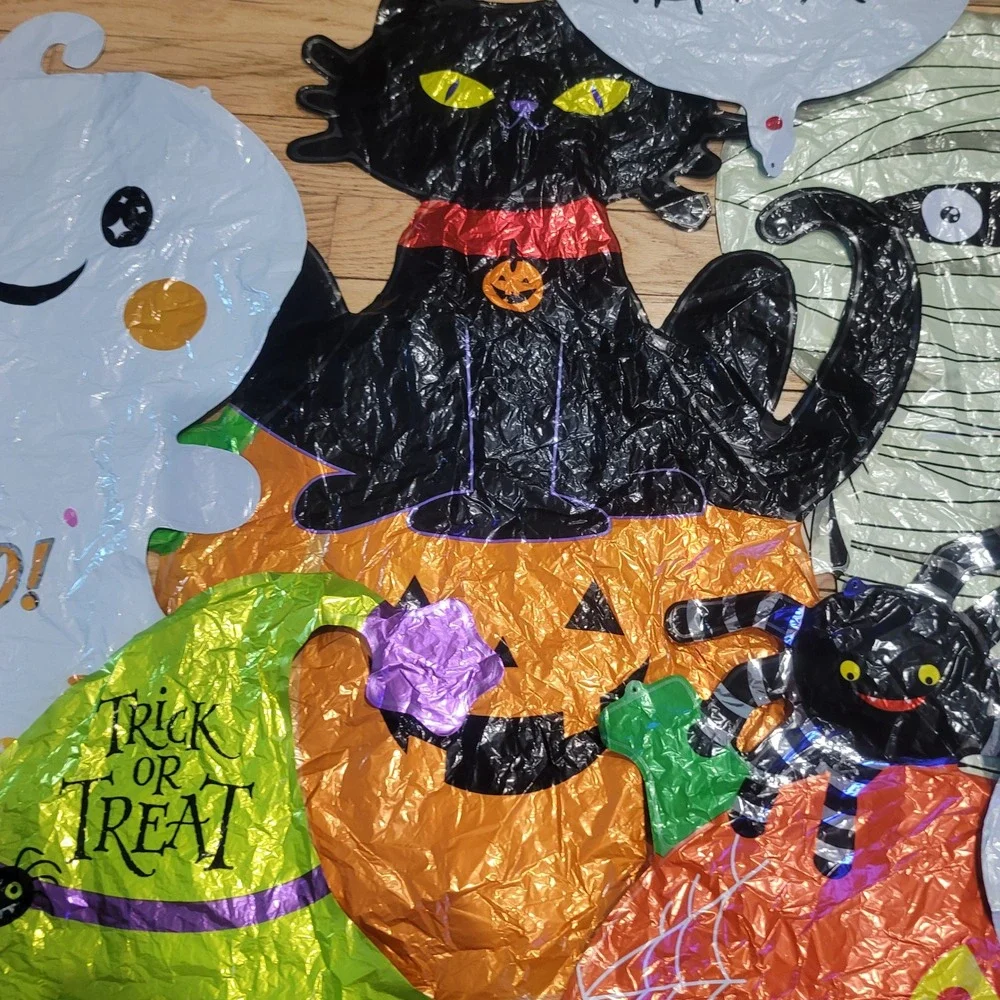12pc Halloween Mylar Balloon Lot Large 34-36
